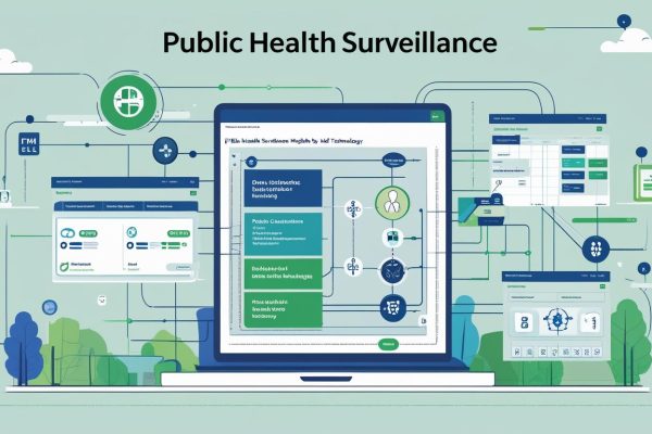 Public Health Surveillance_ Addressing Data Gaps and Delivering Real-Time Insight with HL7_create the image according to this title. do not create the spelling mistake need more images