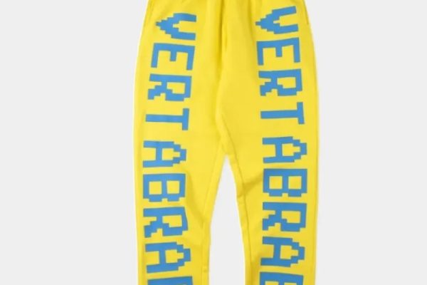Vertabrae-Double-Logo-Sweatpants-Yellow