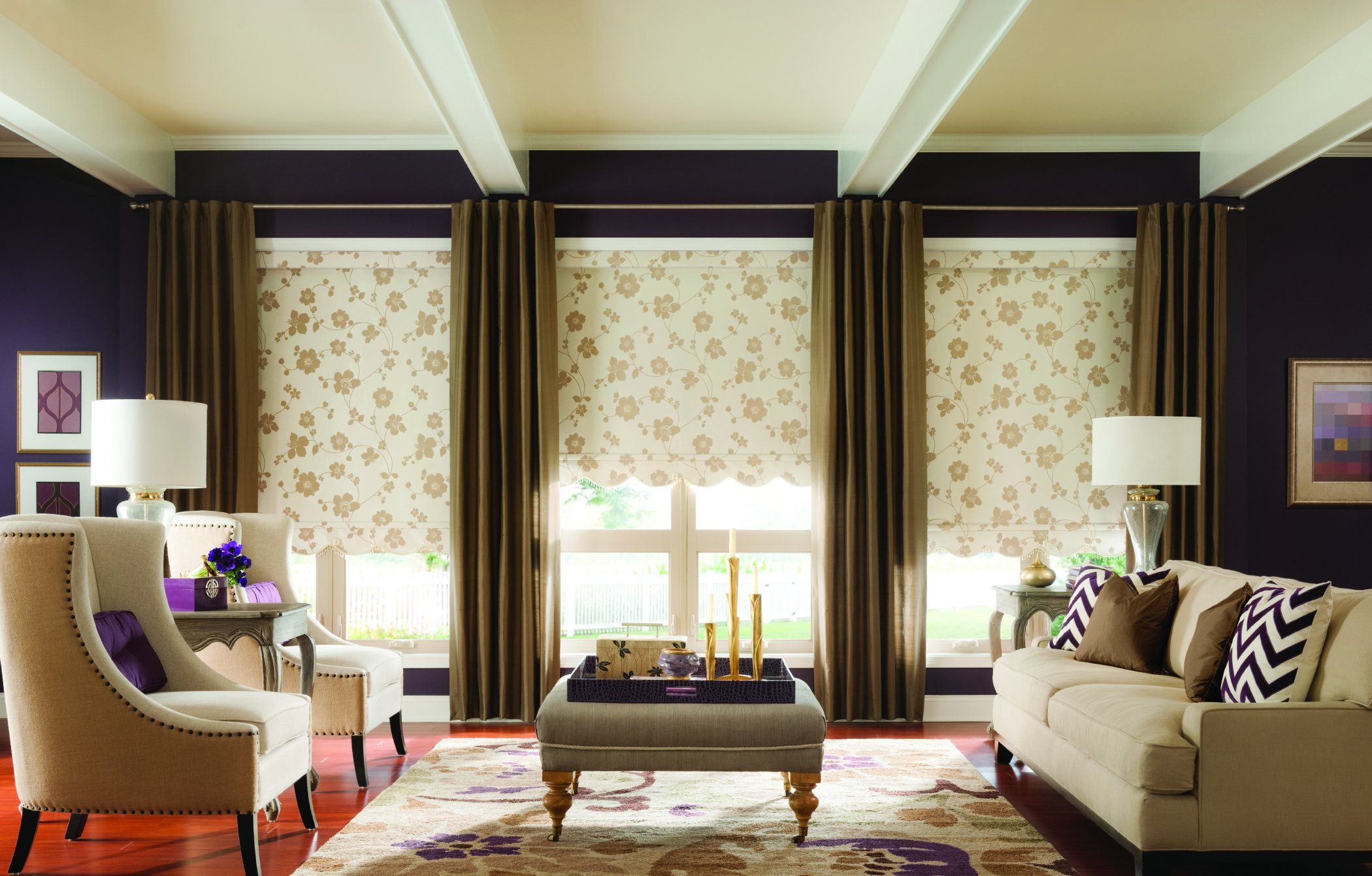 curtain in emirates hills Dubai