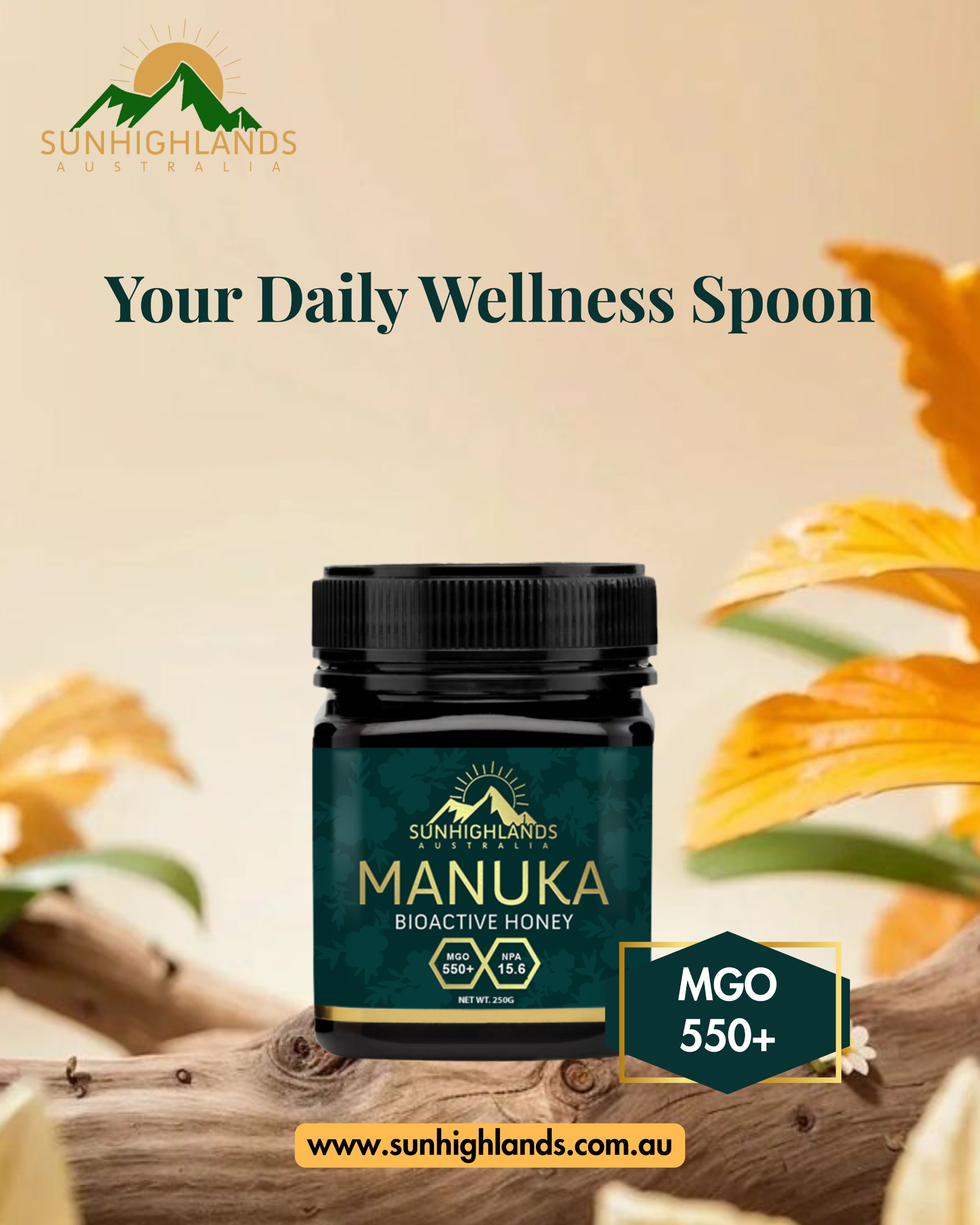 WhatsApp ImSunhighlands Australia MGO 550+ Manuka Bioactive Honey – Daily Wellness Spoonage 2025-07-11 at 11.05.40_49f6977c
