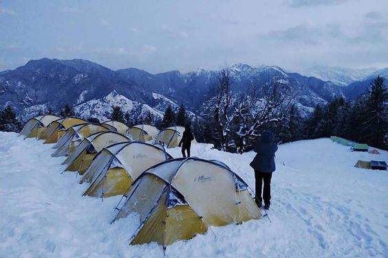 kedarkantha trek campsite